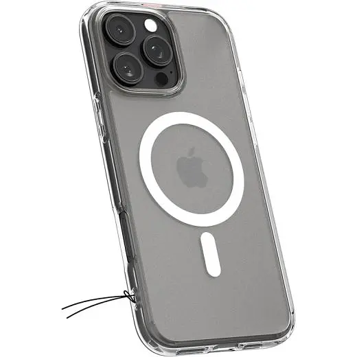 Прозорий чохол Spigen Ultra Hybrid MagSafe Frost Clear для iPhone 16 Pro (ACS08133) - фото 2