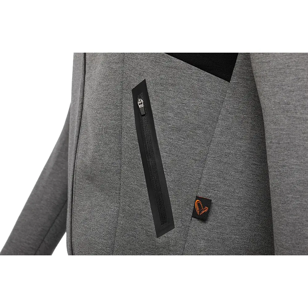 Реглан Savage Gear Tec-Foam Zip Hoodie XXL Dark Grey Melange - фото 5