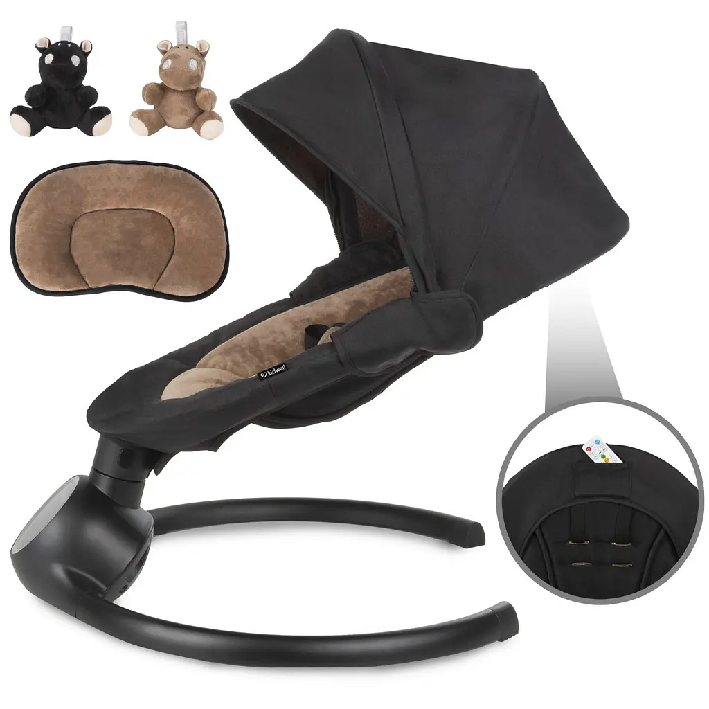 Заколисуючий центр Kidwell 2в1 REVE Black/Gold - фото 6