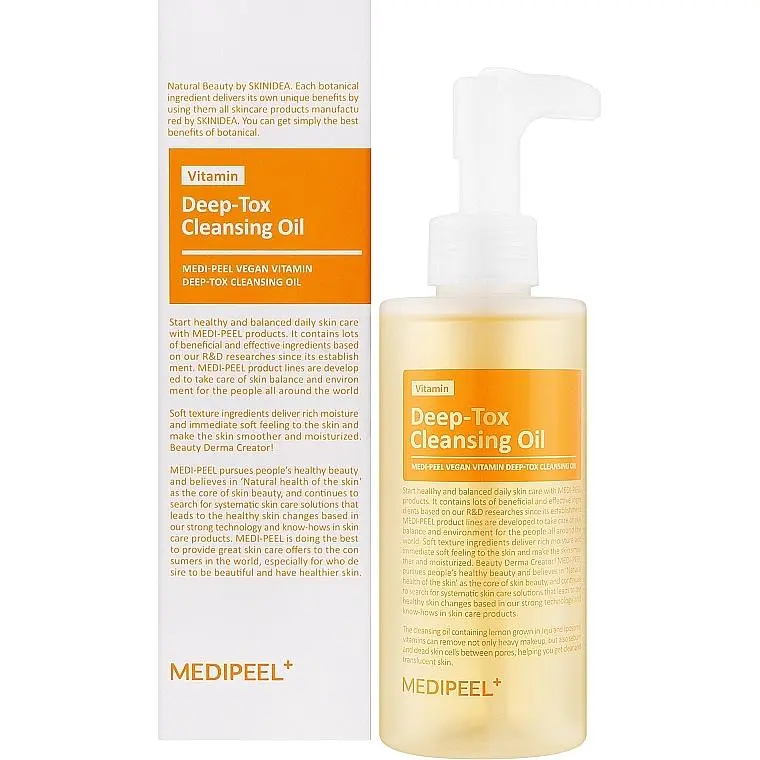 Гидрофильное масло Medi Peel Vitamin Deep Tox Cleansing Oil с витаминами 100 мл - фото 2