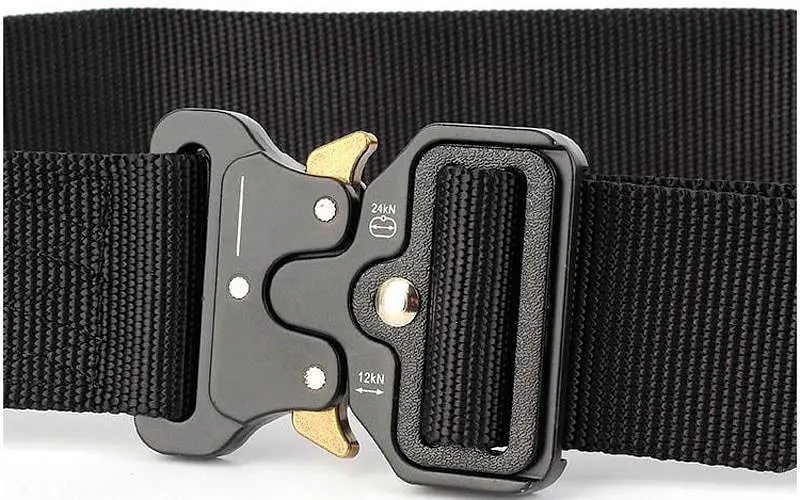 Ремень тактический военный Assault Belt с пряжкой Кобра черный - фото 2