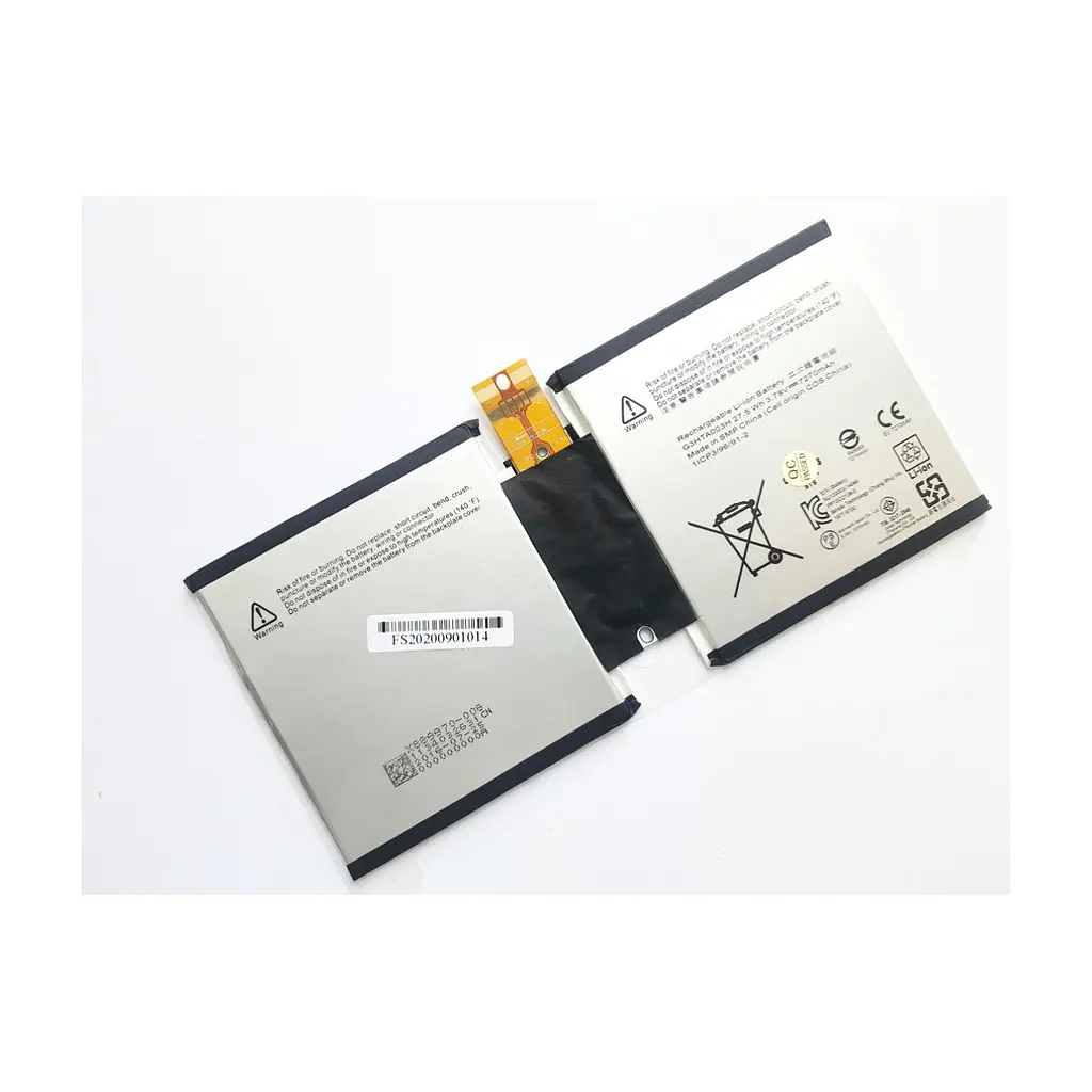 Акумулятор до ноутбука Microsoft Surface 3 (Model 1645) G3HTA003H, 7270mAh (27.5Wh), 2cell, 3 (A47513) - фото 2