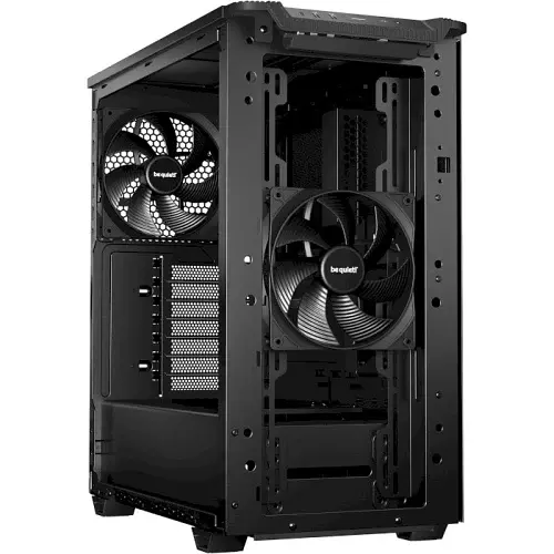 Корпус be quiet! Pure Base 501, Black, Mid Tower, без БЖ, для ATX / Micro ATX / Mini ITX, 1xType-C / 2xUSB 3.2, макс. CPU - 178 мм / VGA - 368 мм, 2x140 мм Pure Wings 3 (BG073) - фото 2