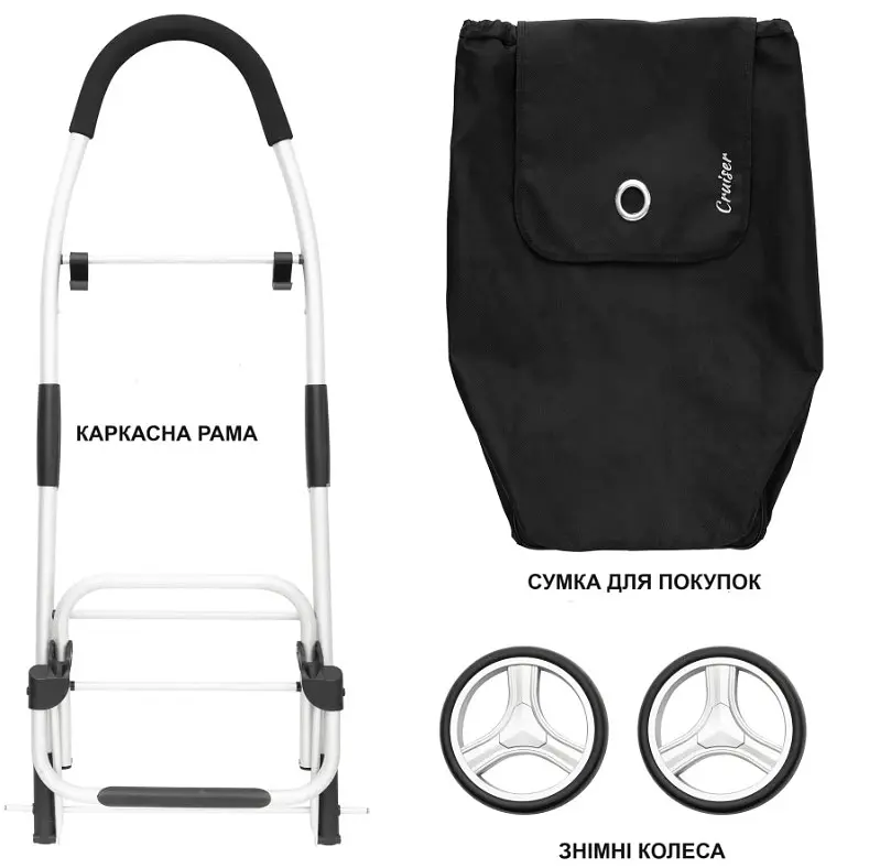 Сумка-візок ShoppingCruiser Foldable Black (604320) - фото 4