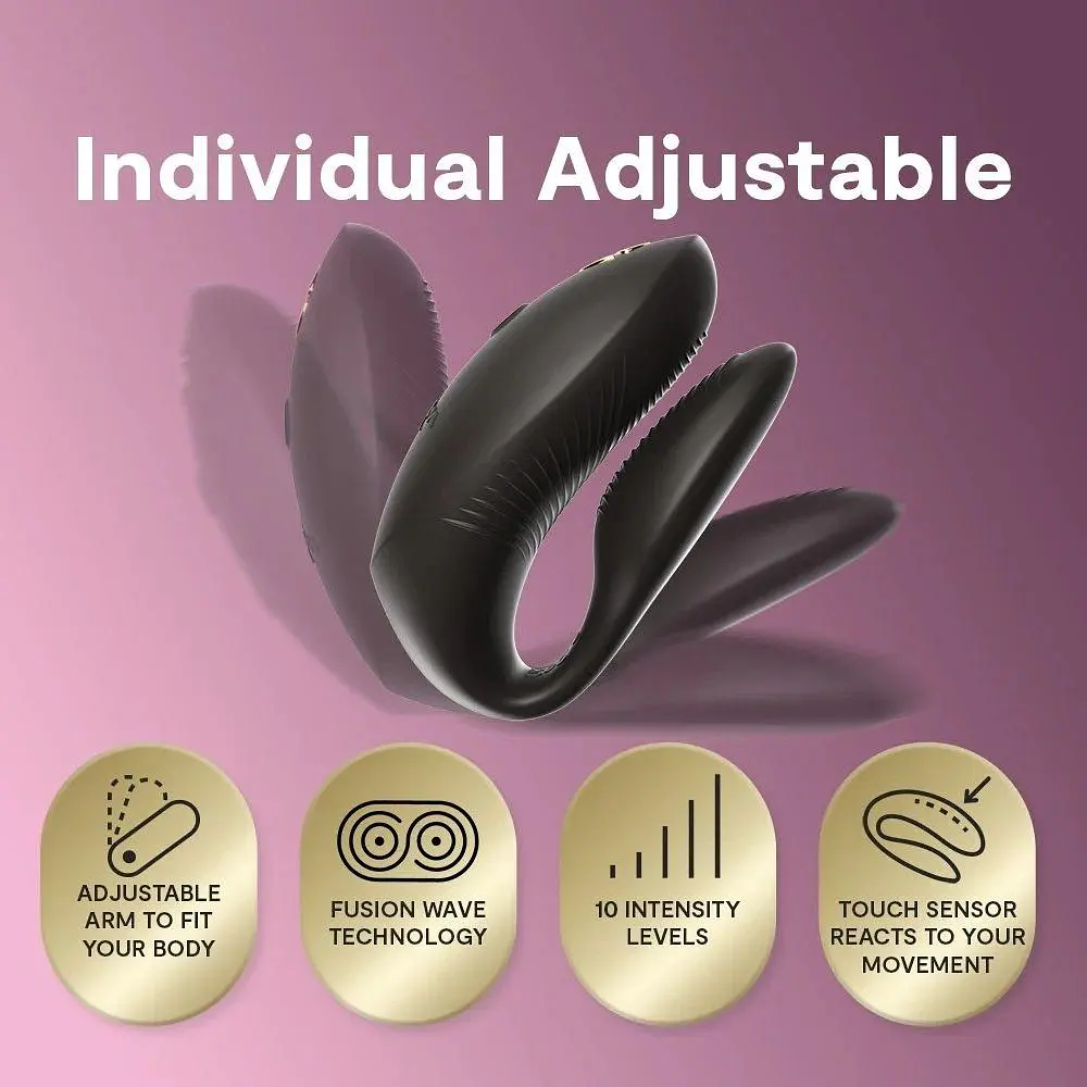 Вібратор We-Vibe Chorus Pro Satin Black для пар зі смарт-управлінням - фото 11
