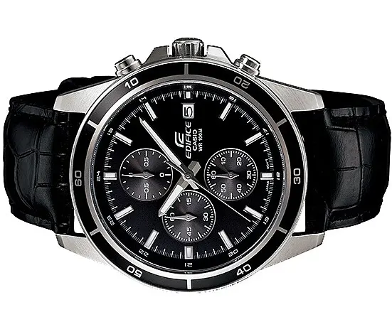 Годинники наручні Casio Edifice EFR-526L-1AVUEF для чоловіків на шкіряному ремінці - фото 2