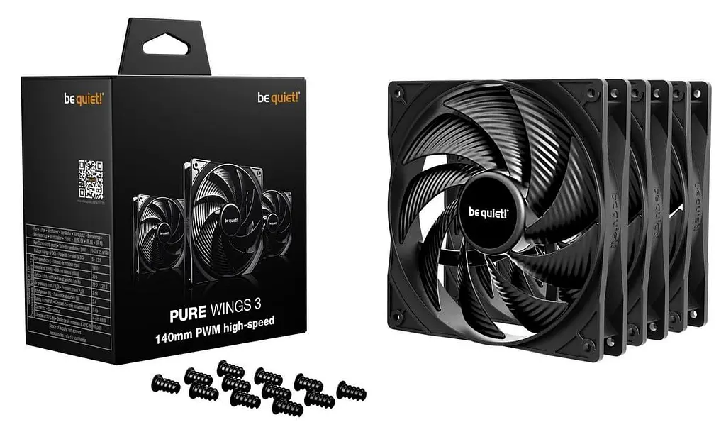 Комплект вентиляторов be quiet! PURE WINGS 3 140mm PWM high-speed 3 шт (BL138) - фото 4