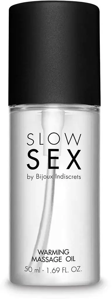 Розігрівальна їстівна масажна олія Bijoux Indiscrets Slow Sex Warming Massage Oil, 50 мл - фото 2