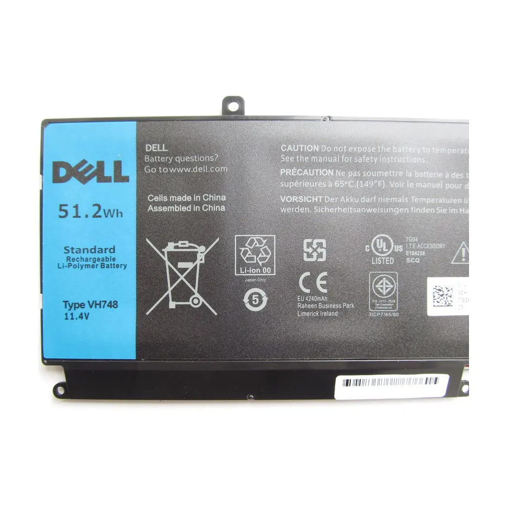 Акумулятор до ноутбука Dell Vostro 5470 VH748 51.2Wh (4500mAh) 6cell 11.4V Li-ion (A41997) - фото 2