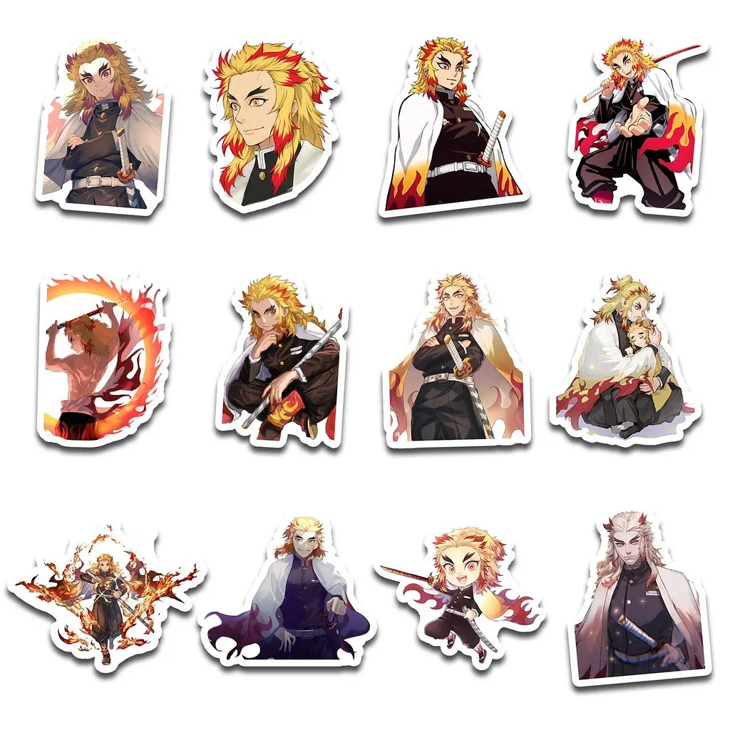 Стикерпак GeekLand Demon Slayer Rengoku 45 штук (SP GL R) - фото 2