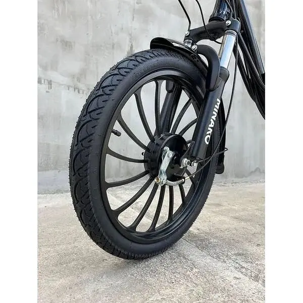 Електровелосипед Minako U20" 800W 60V 26Ah + вантажний посилений багажник чорний - фото 11