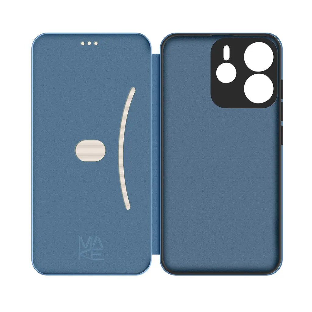 Чохол-книжка MAKE Xiaomi Redmi Note 14 4G Flip Ocean Blue - фото 4