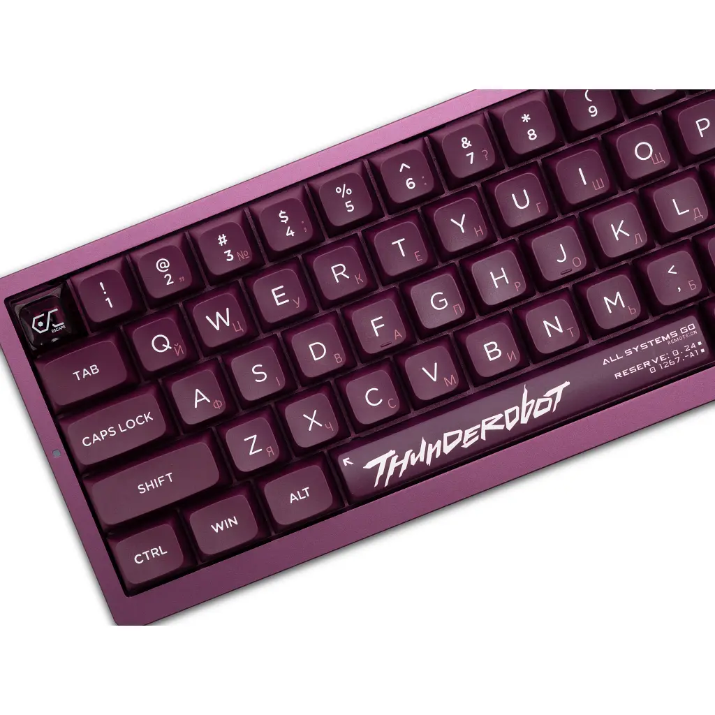 Клавіатура Thunderobot VIC68 Gateron Magnetic Jade Switch USB UA Purple (6932066317201) - фото 2