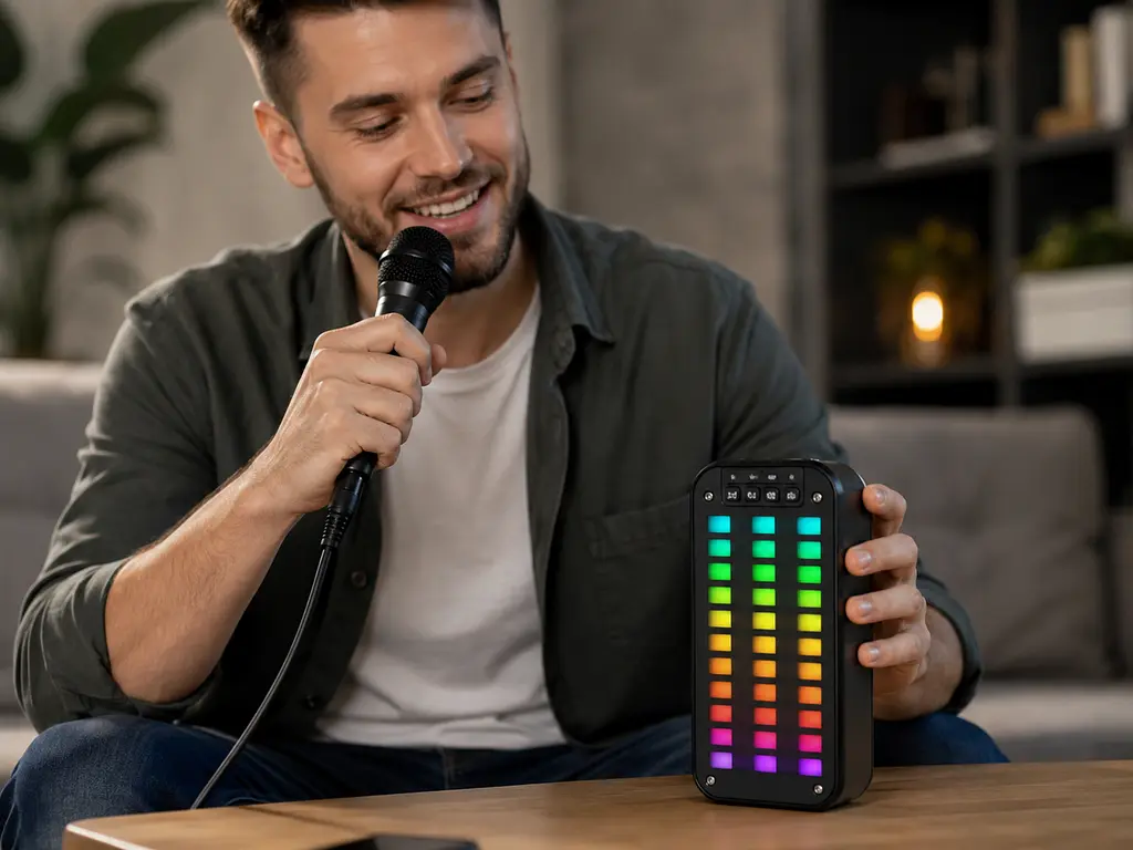 Колонка Bluetooth GTS-1872 Sea V / Акустика з Bluetooth / Музична колонка з RGB підсвічуванням - фото 3
