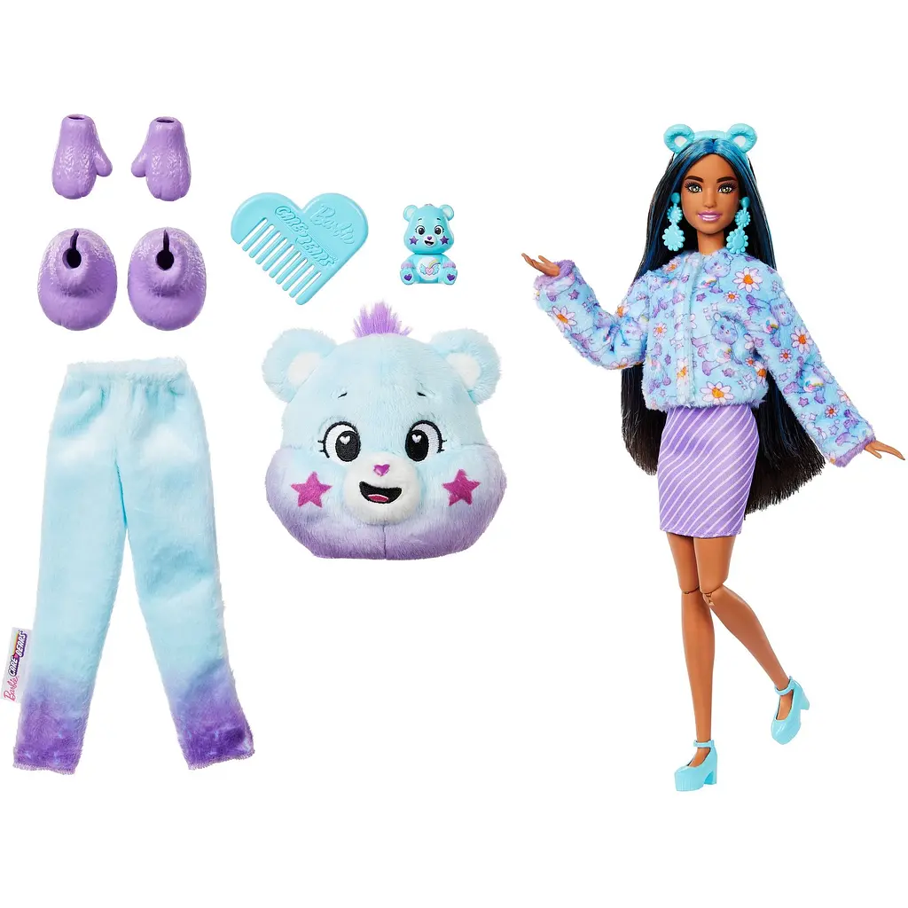 Лялька Barbie Cutie Reveal Care Bears: нова хвиля - ведмедик Мрійник (JFV61) - фото 2