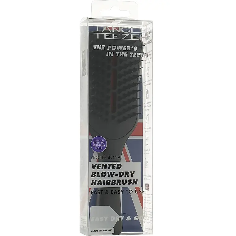 Щітка для укладання феном Tangle Teezer Easy Dry & Go Jet Black  - фото 4