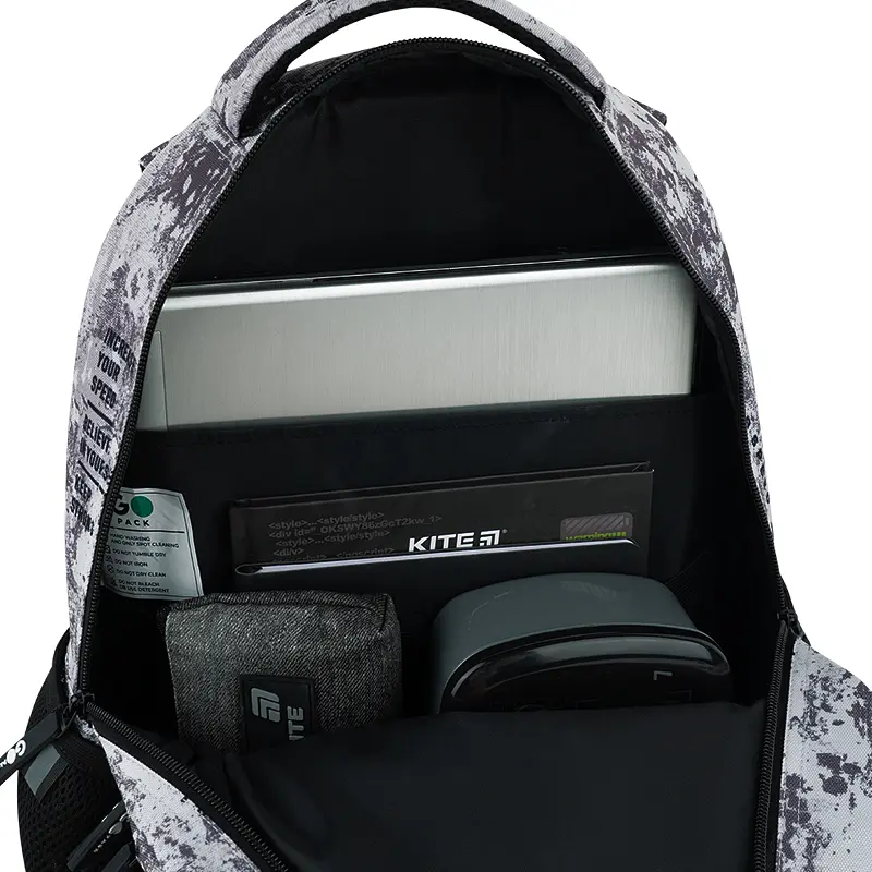 Рюкзак GoPack Teens 162M-3 Серый (GO26-162M-3) - фото 14