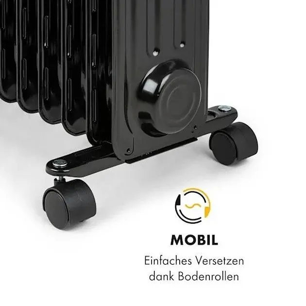 Масляный обогреватель Klarstein Thermaxx Heatstream 2500 Вт (10035109) - фото 7