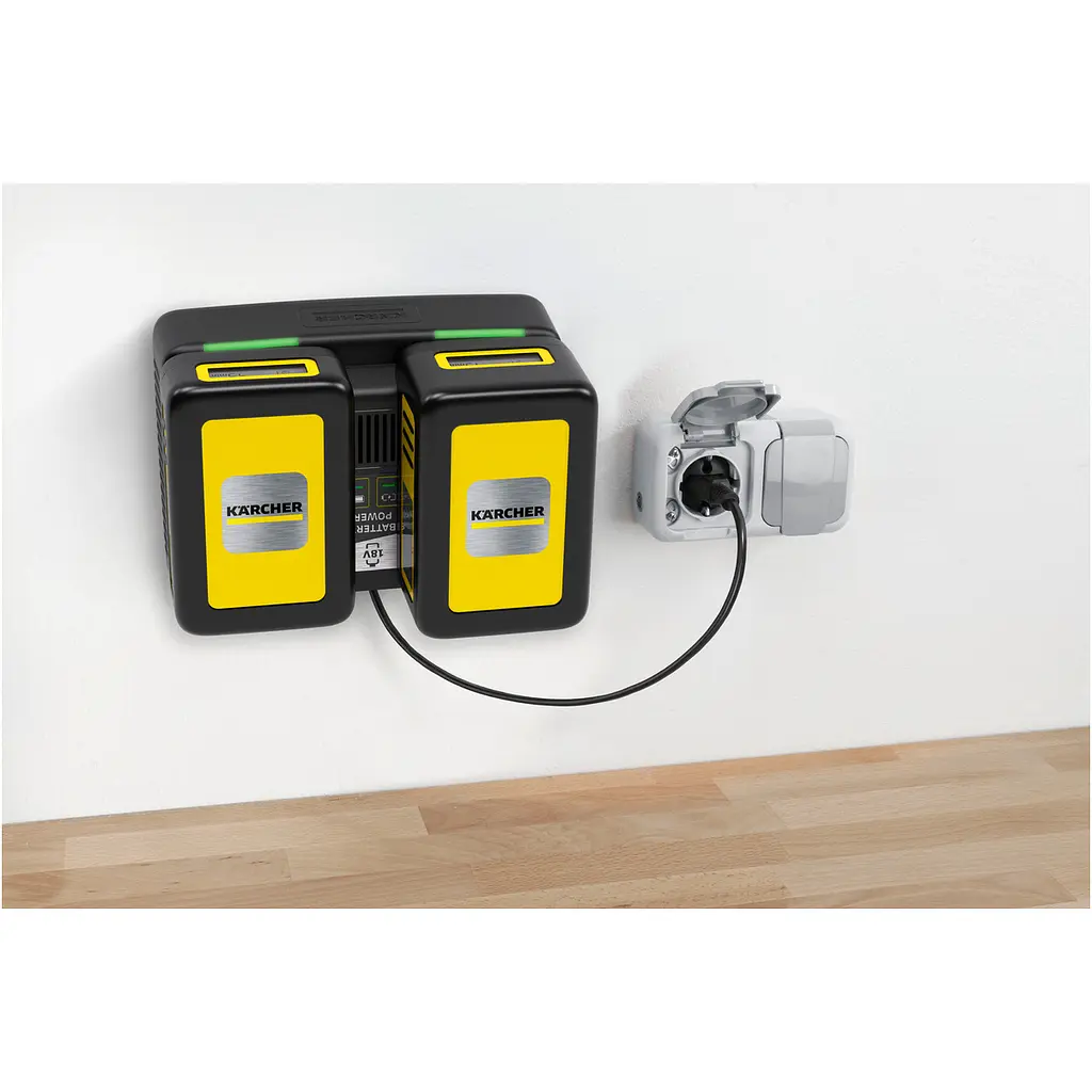 Швидкозарядний пристрій Karcher Dual Battery Power 18 В (2.445-028.0) - фото 2