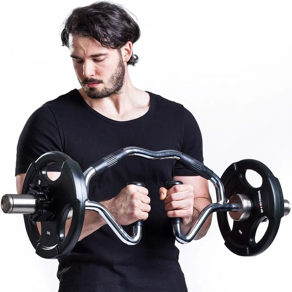 Гриф олімпійський Bi-Tri-Trap York Fitness 86см (50мм) з гумовими рукоятками - фото 5