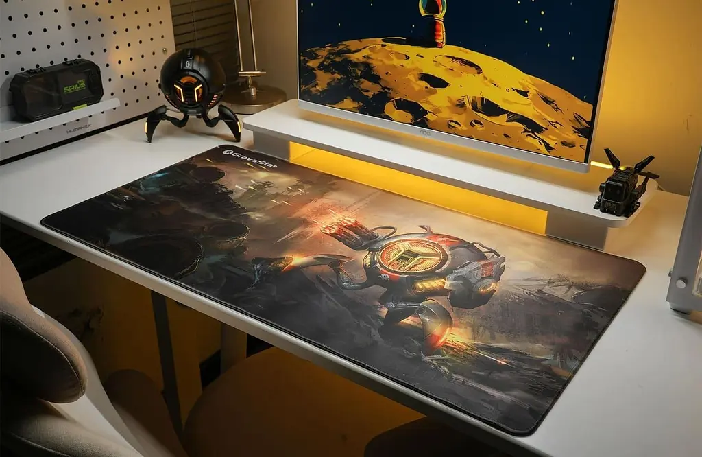 Ігрова поверхня GravaStar SHARK XL (900х450х3мм) Black (GSA8_MPD_SHARK) - фото 5