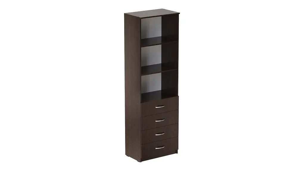 Шафа Анжело Ferrum-decor на 3 полиці з 4 ящиками 1900x600x380 ДСП Венге Магія 16 мм (FRD-104985) - фото 3