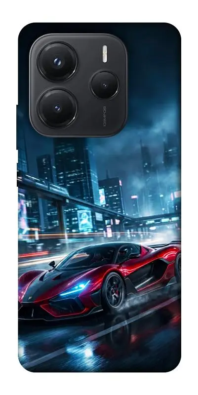 TPU чохол Demsky Red sport car для Xiaomi Redmi Note 14 5G