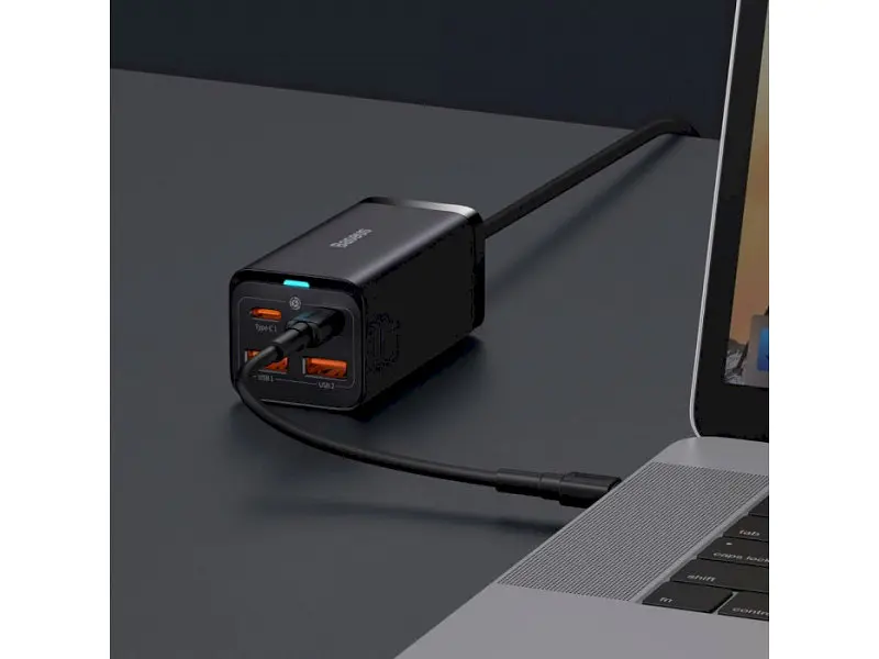 Мережевий зарядний пристрій BASEUS GaN 3 Pro 100 W Black (CCGP000101) - фото 11