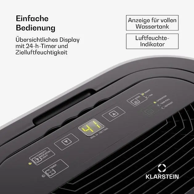 Осушитель воздуха Klarstein AeroDry 10 (10045548) - фото 5