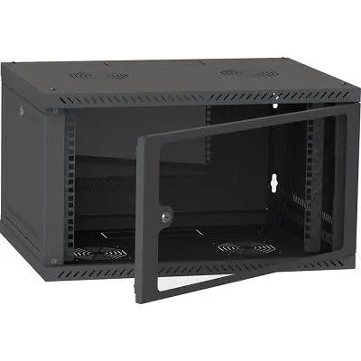 Шафа настінна Ipcom 6U, 600 x 600, RAL9005 (СН-6U-060х060-ДС-9005) - фото 2