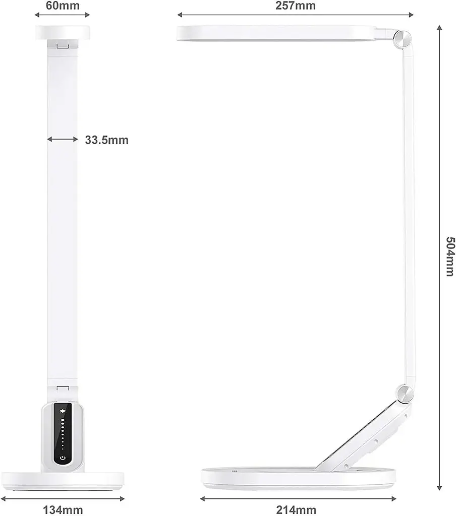 Настільна LED лампа JKSWT на 72 світлодіоди з димером і USB-живленням - фото 3