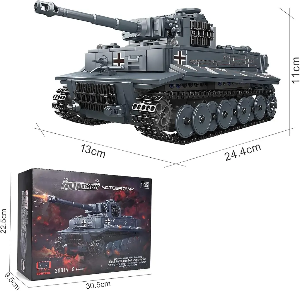 Конструктор танк  ТИГР Tiger Tank Mould King  Technik  20014, для дорослих та дітей, 800 деталей - фото 4