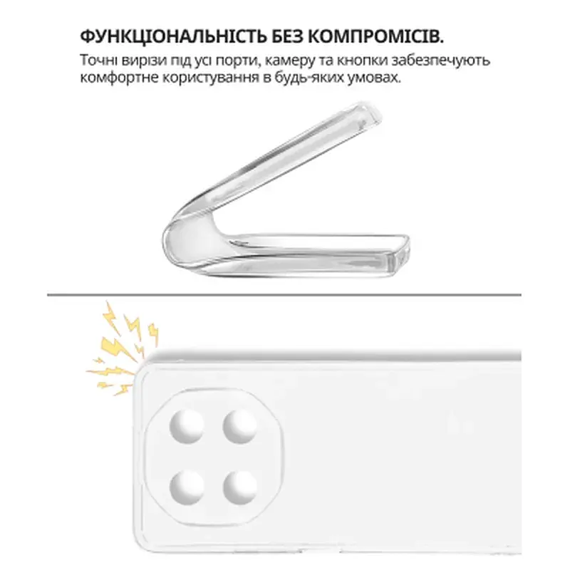 Чохол до мобільного телефона BeCover Silicone Blackview Shark 6 Transparent (714759) - фото 2