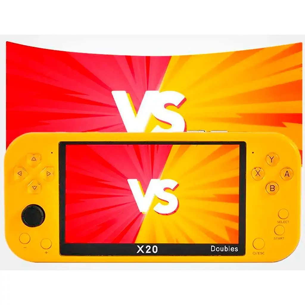 Ретро ігрова приставка Data Frog X20 Doubles 20000 в 1 Yellow [112455] - фото 3