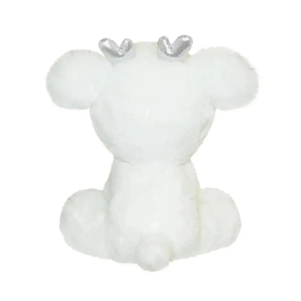 Детская мягконабивная игрушка "Олень" Aurora 220492C белый, 20 см - фото 3