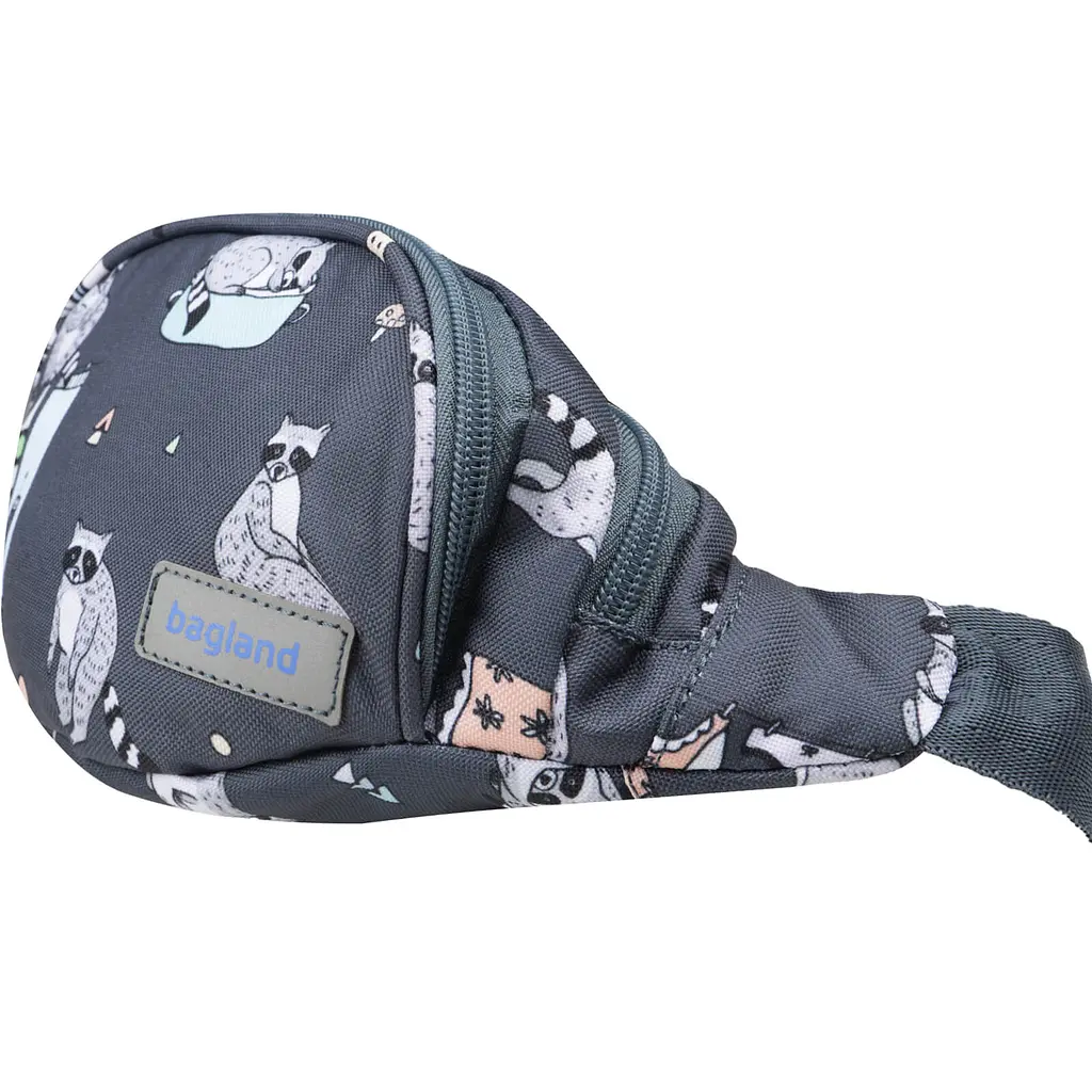 Сумка-бананка Bagland Bella 2 л сублимация 220 серая (00202664) - фото 2