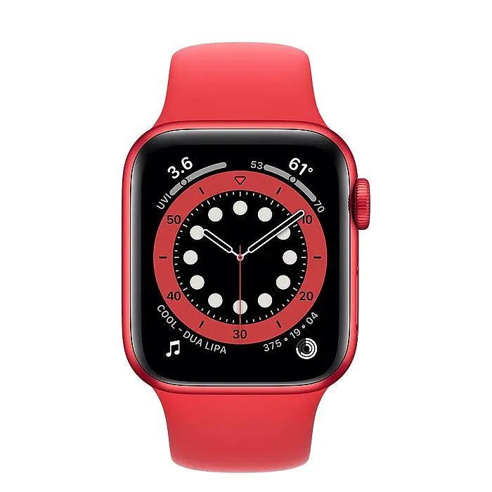 Смарт-часы Apple Watch Series 6 GPS 40mm [PRODUCT]RED Aluminum Case with [PRODUCT]RED Sport Band [M00A3] [50371] - фото 2