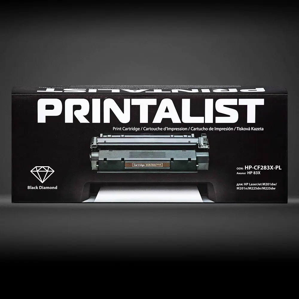 Картридж тон. PRINTALIST для HP LJ M201dw/M201n/M225dn/M225dw аналог CF283X Black ( 2200 ст.) (HP-CF283X-PL) - фото 3