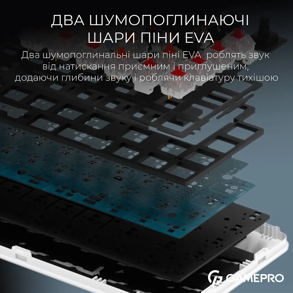 Клавіатура GamePro Asgard Valhalla MK210W Pro White [142212] - фото 12