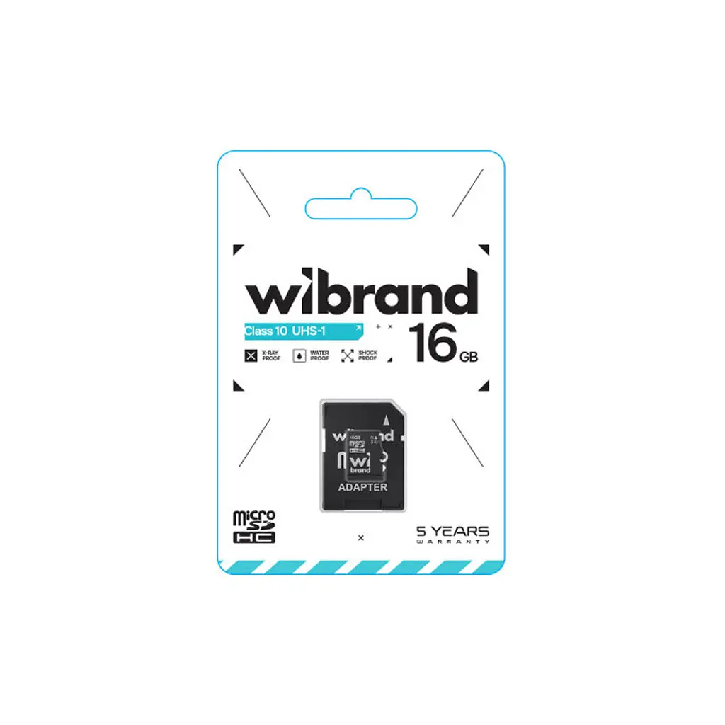 Карта пам'яті Wibrand 16GB microSD class 10 UHS-I (WICDHU1/16GB-A) - фото 2