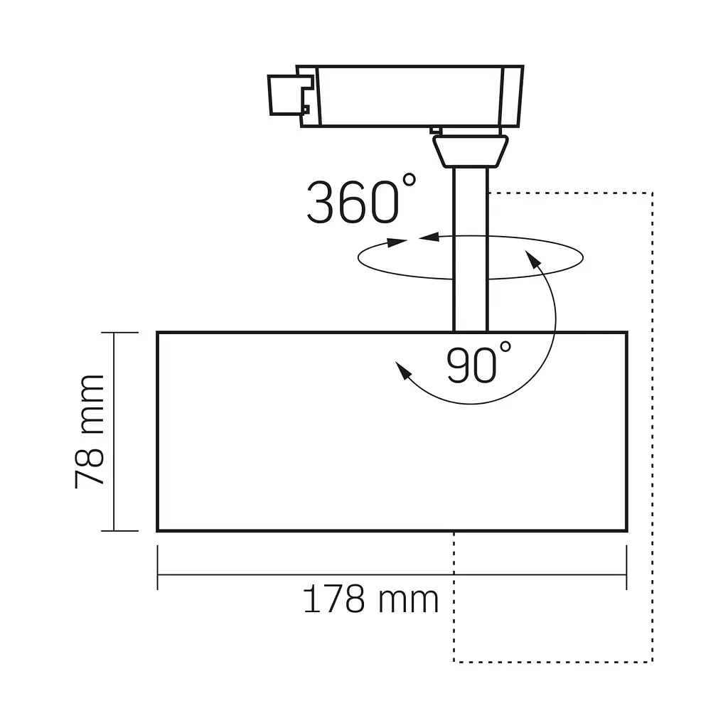 LED світильник Videx трековий 30 Вт 60° 4100 K чорний (VL-TR04W-304B) - фото 4