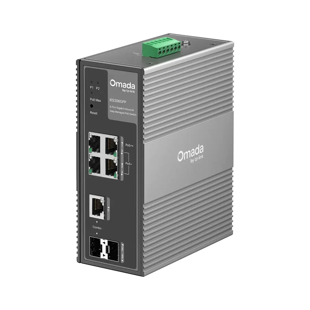 Промисловий комутатор IES206GPP 4xGE (PoE), 120W, 1xGE/SFP, 1xSFP WebSmart TP-Link teh0018291 - фото 2