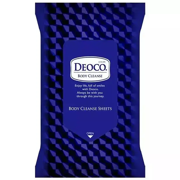Очищаючі вологі серветки для тіла ROHTO Deoco Body Cleanse Sheets, 36 шт - фото 3