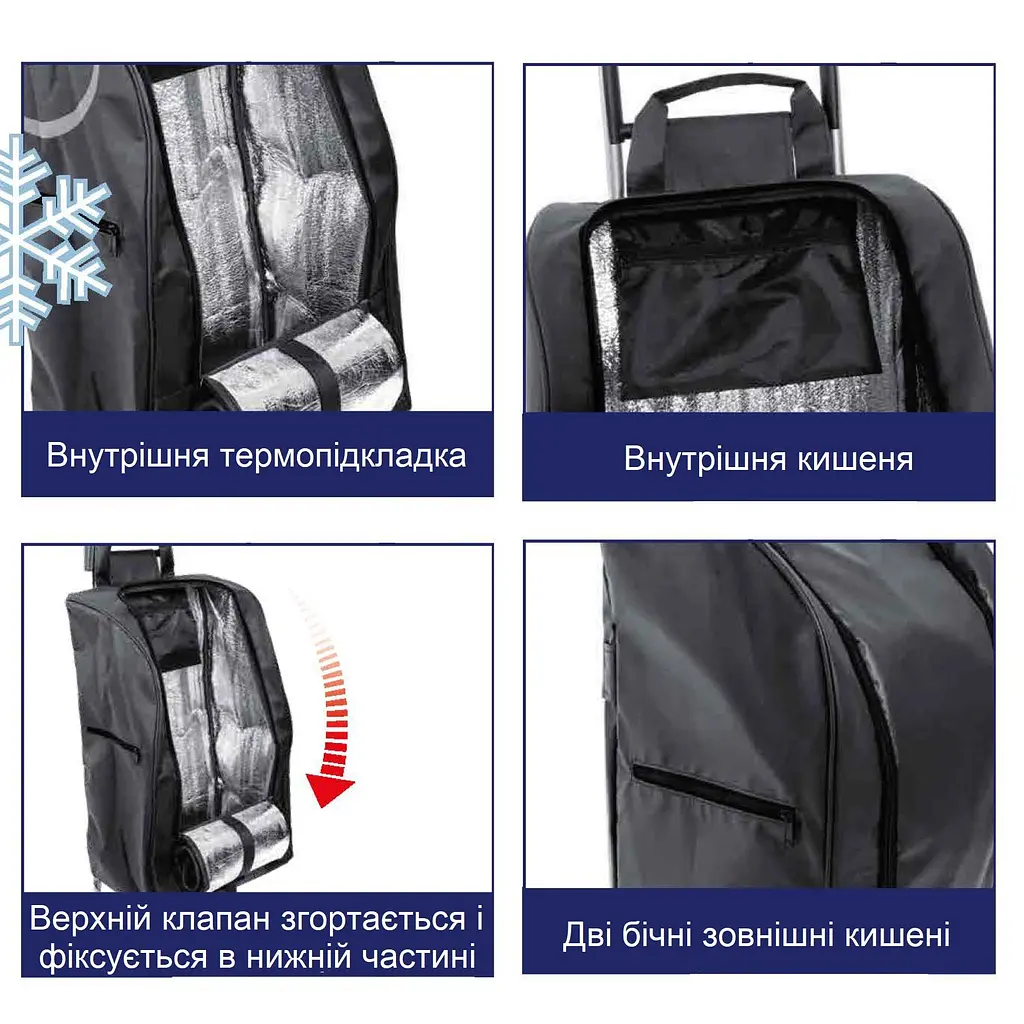 Сумка-візок Casa Si Buddy Black (CS93077Y04S)