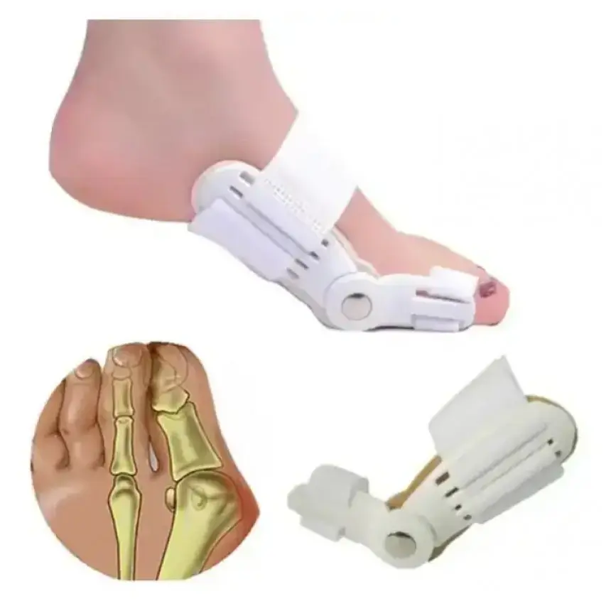 Ортопедичний силіконовий випрямляч коректор фіксатор вальгусна шина для великого пальця White (16526) - фото 4