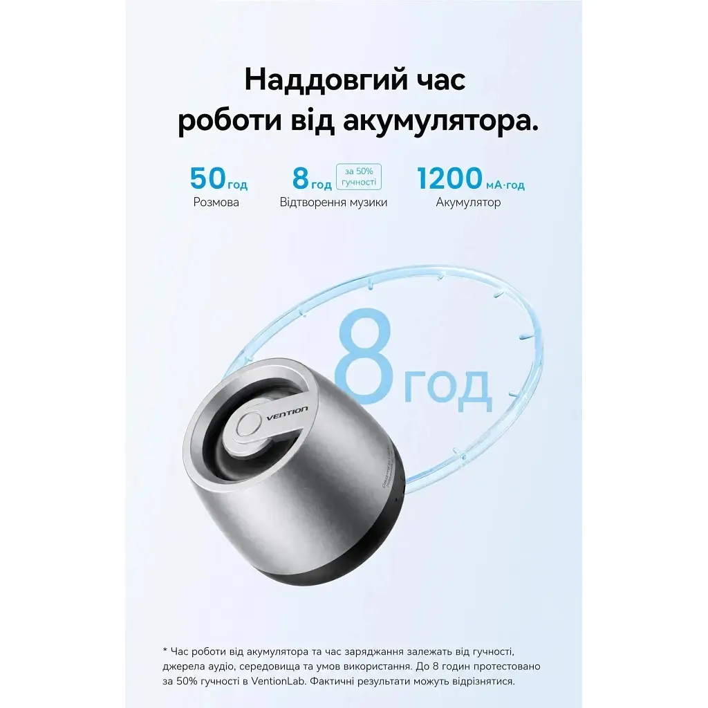 Акустична система Vention Omni O11 Desktop Bluetooth Silver (NDCI0) - фото 11