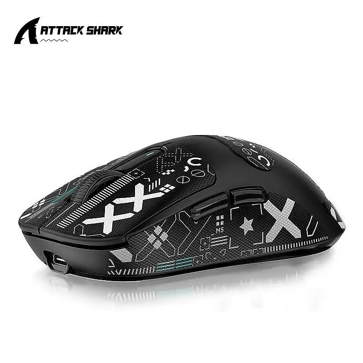 Бездротова мишка ATTACK SHARK X3 Black (PAW3395, DPI 26K, 65 годин акумулятор) - фото 3