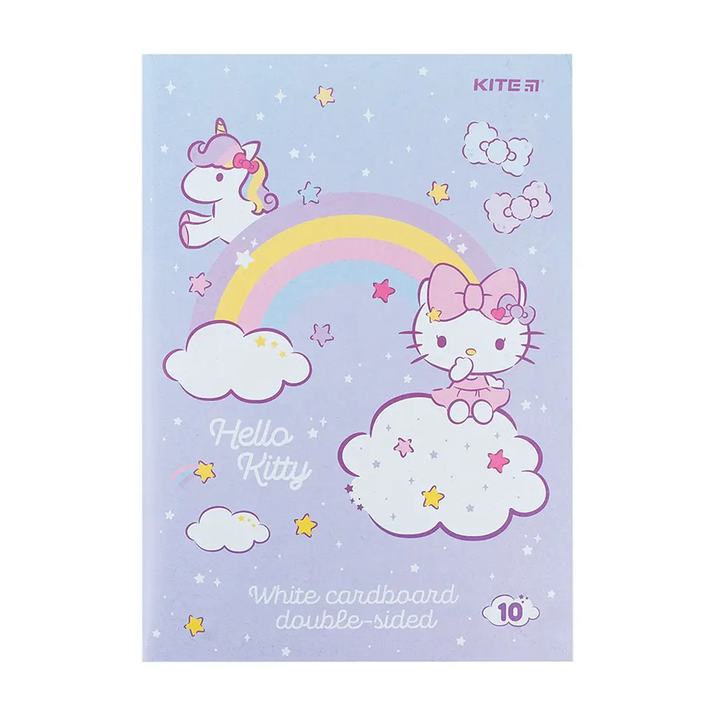 Білий картон Kite A4 Hello Kitty 10 аркушів (HK24-254)