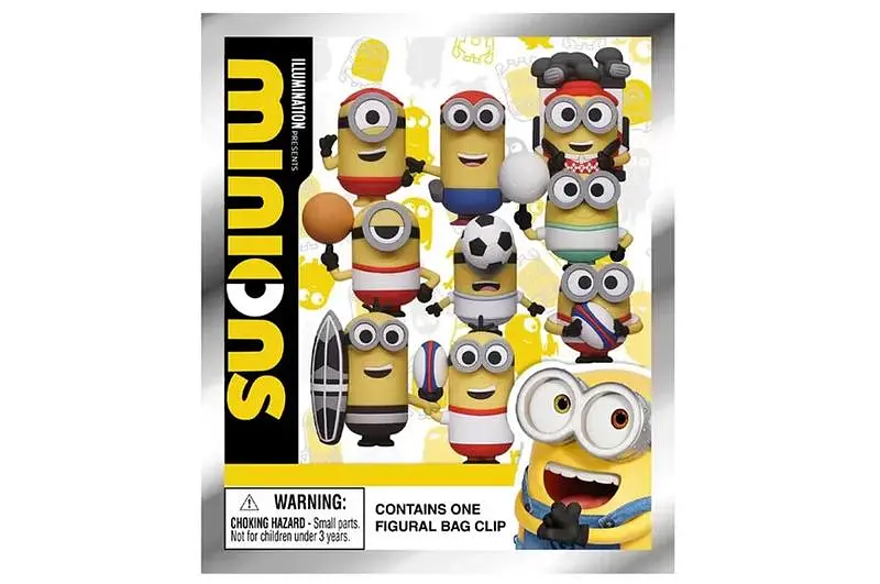 Ігрова фігурка-сюрприз Спортивні міньйони Monogram Minions Sports 3D Foam Bag Clip 76205 (в асортименті)