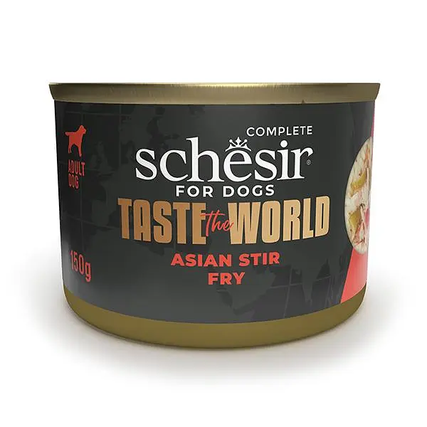 Вологий корм Schesir Taste the World Asian Stir Fry Шезір курка по-азіатськи консерви в бульйоні для собак 150 г (122537)